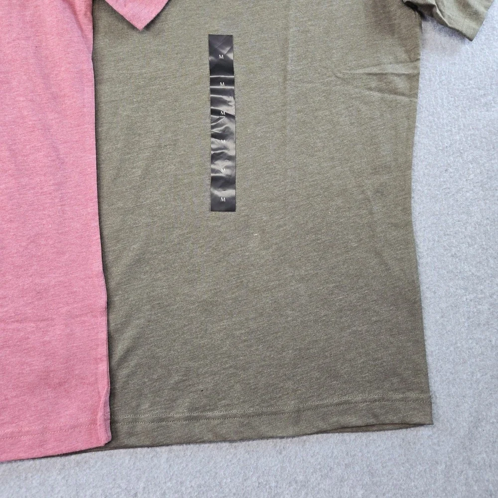 Banana Republic Shirt Mens M Lot Of‎ 2 V-Neck Tagless Jersey Poly Blend Eco